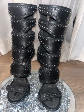 BCBG / BCBGMaxAzria studded gladiator boots